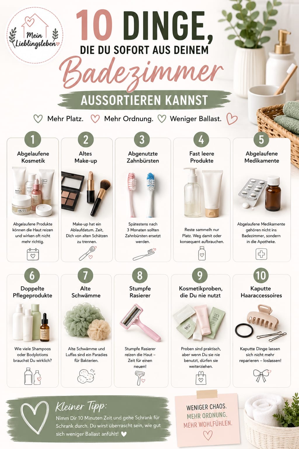 Badezimmer ausmisten