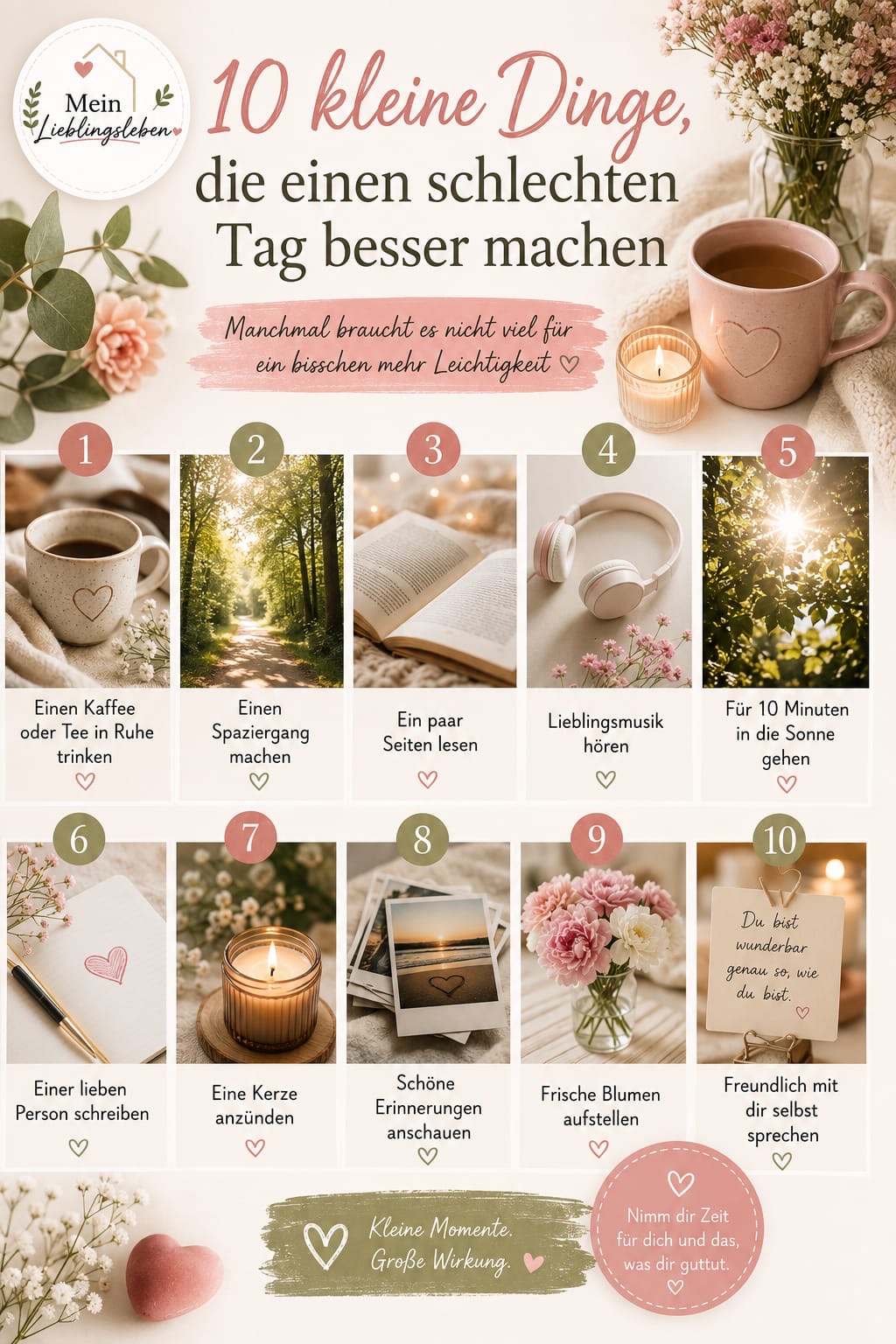 10 Dinge für einen besseren Tag