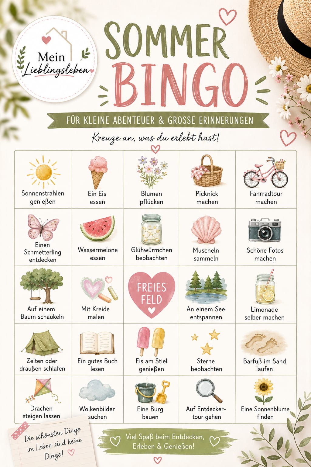 Sommer-Bingo