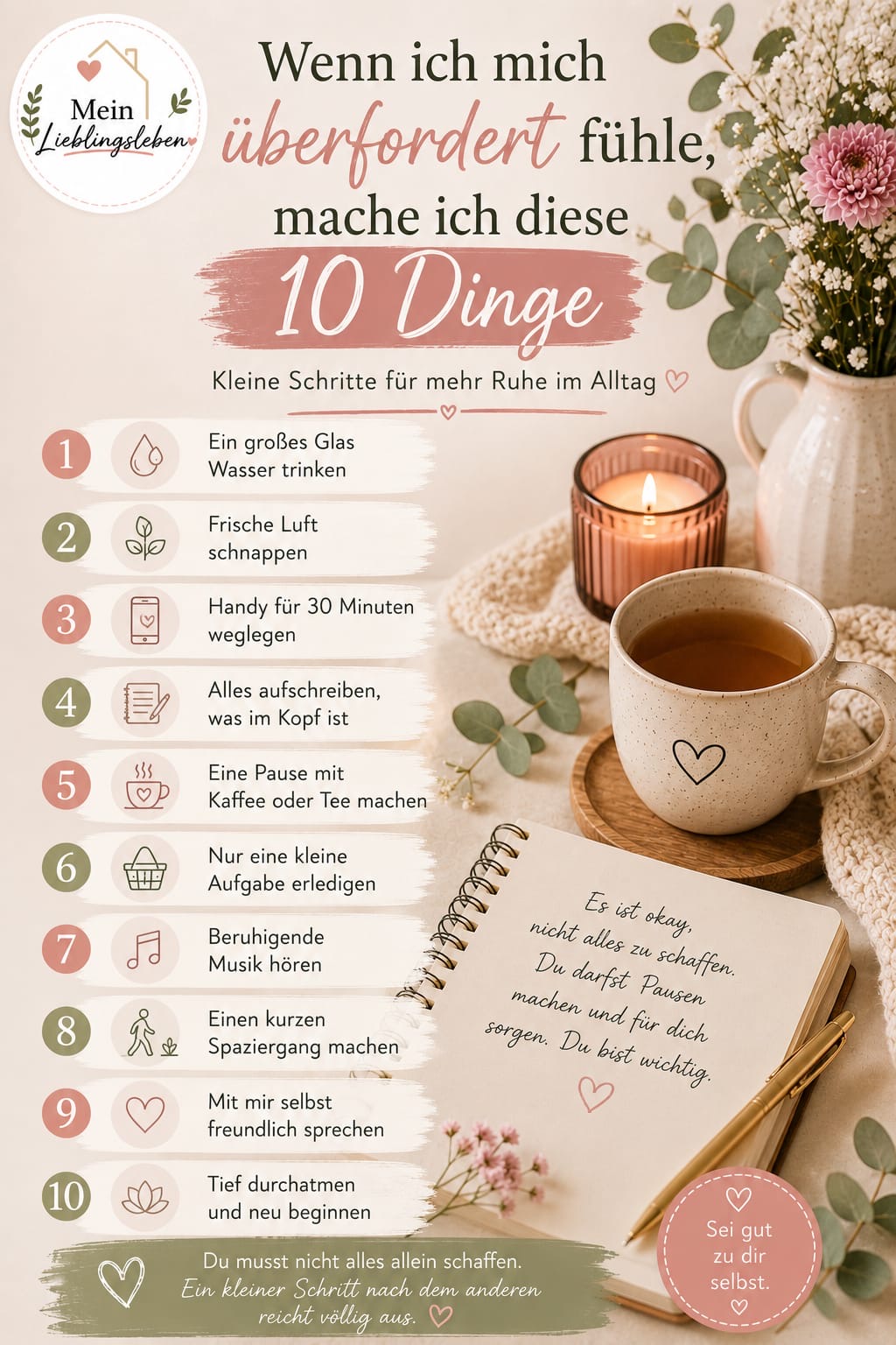 10 Dinge bei Überforderung