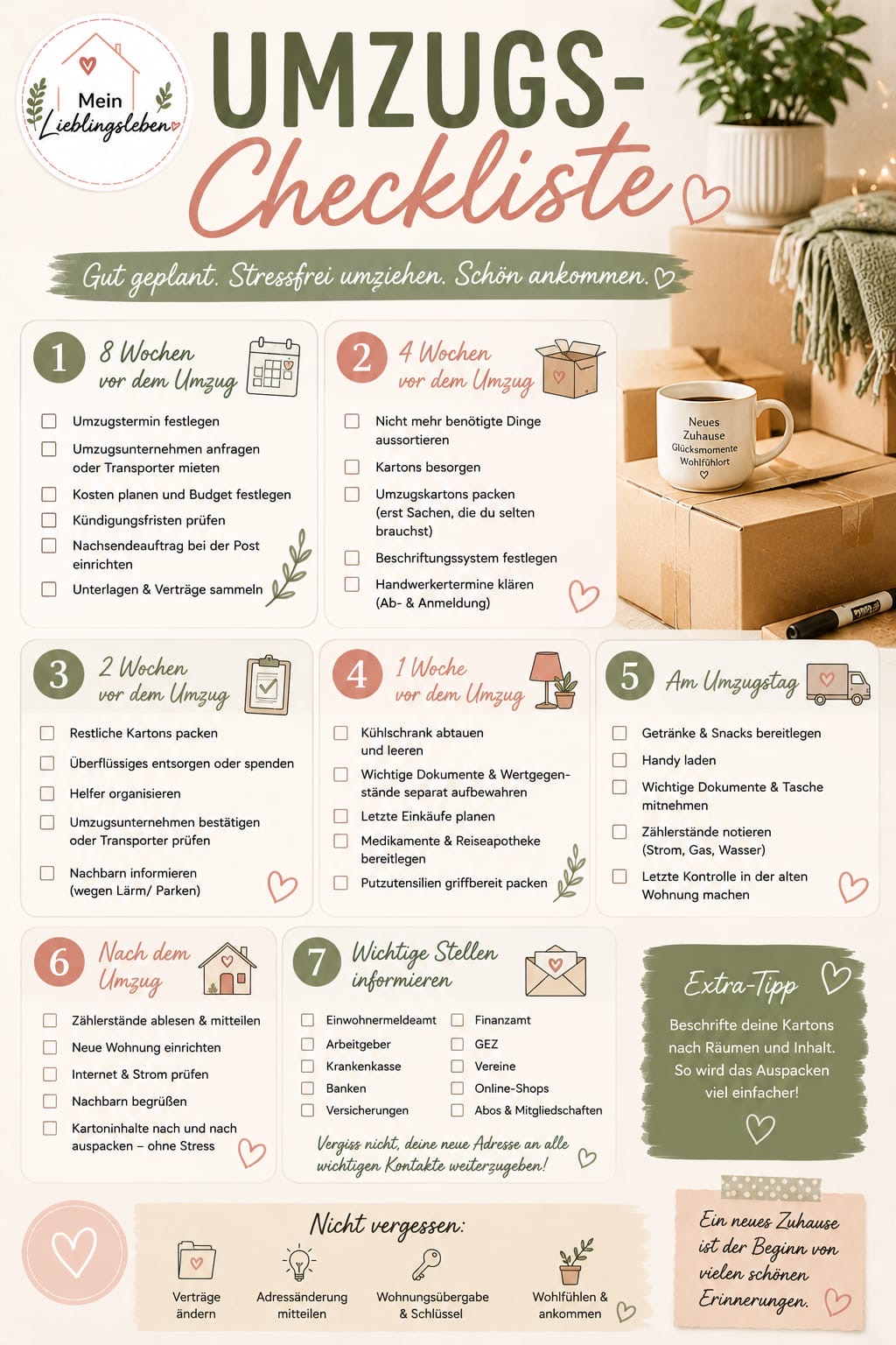 Umzugs-Checkliste